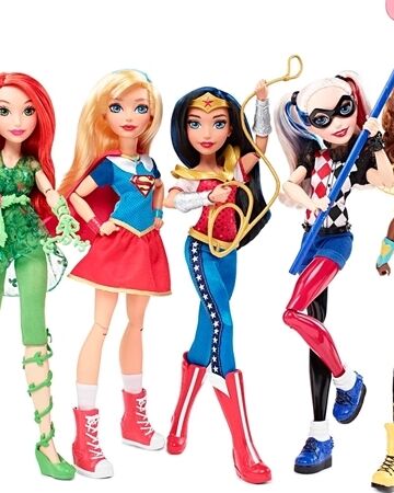 girl power superhero doll set