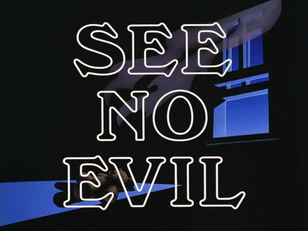 Image result for see no evil batman the animated series title card