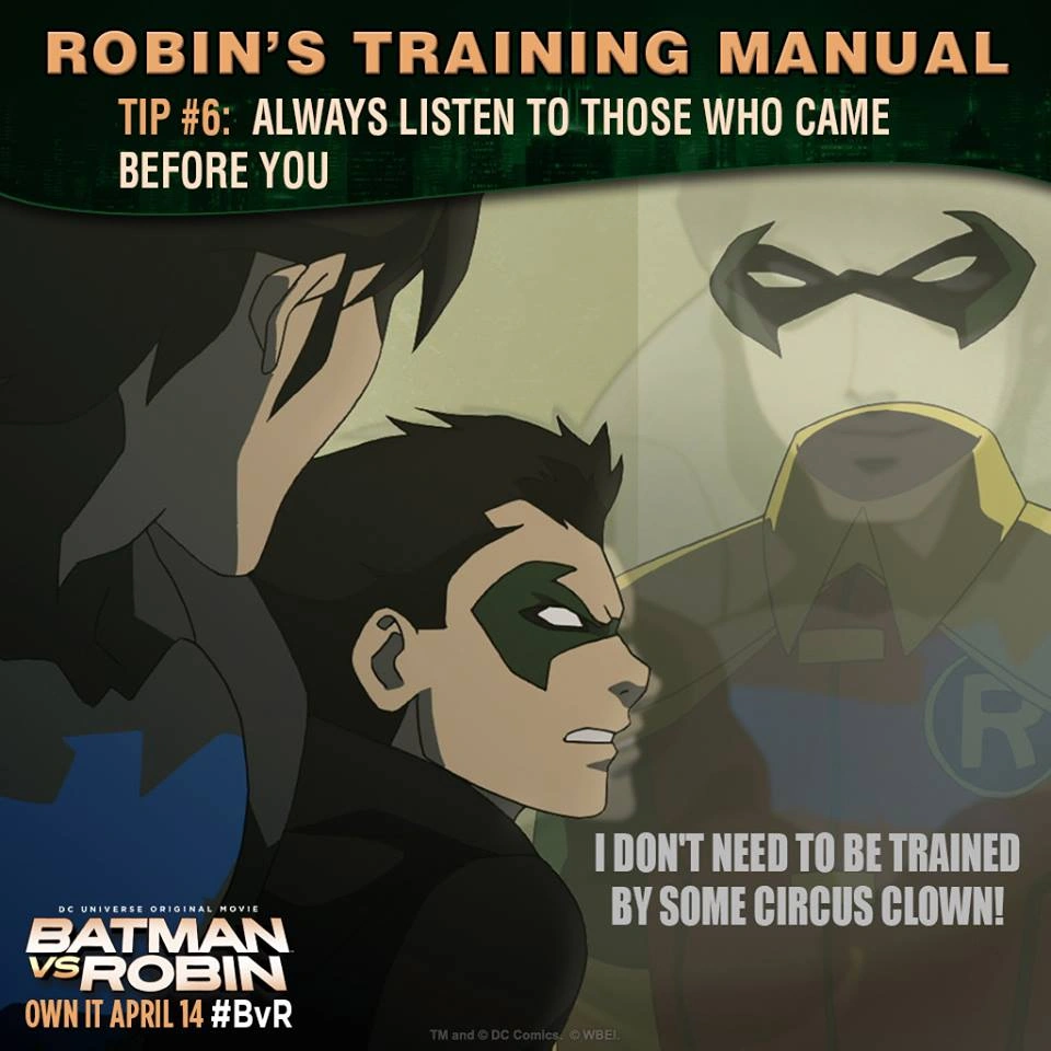 Image Batman vs. Robin Robin's training manual tip 6.png DC