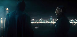 Gordon talking with Batman