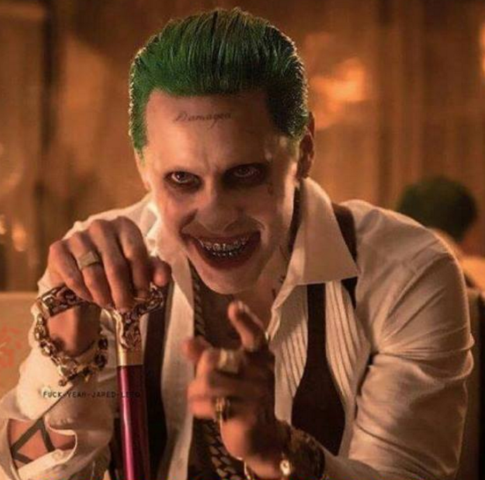 FEIRCE SUICIDE SQUAD JARED LETO THE JOKER IN FULL HD COLOR PUBLICITY PHOTO