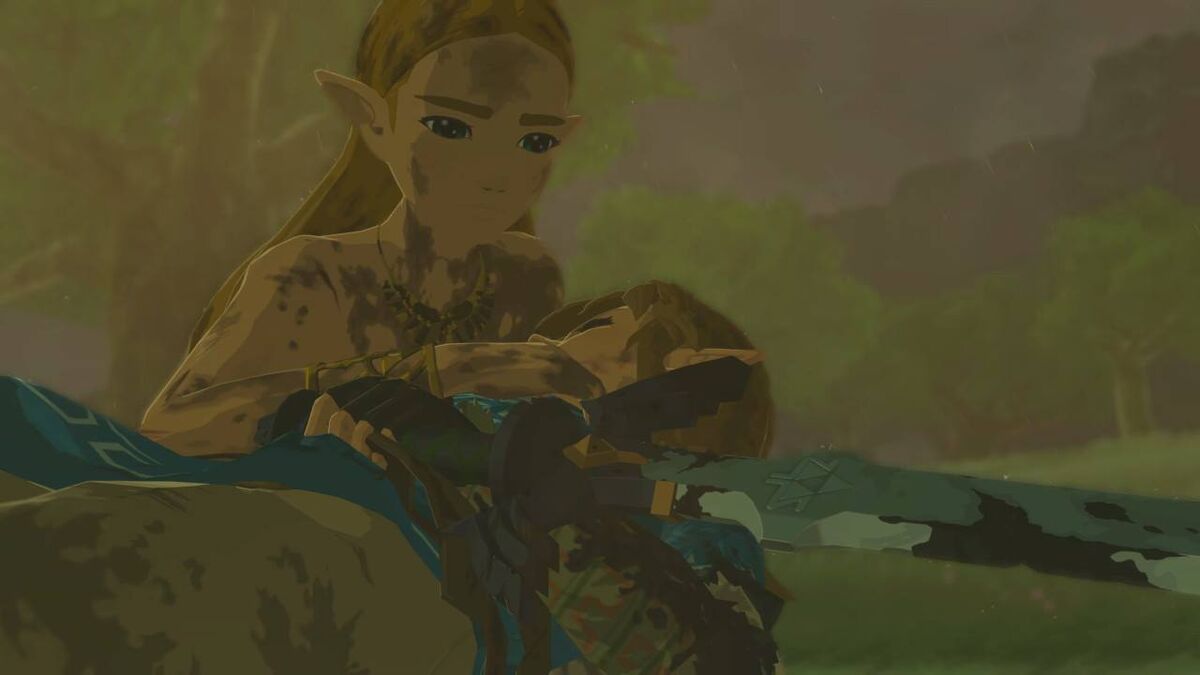 Zelda and Link in Breath of the Wild