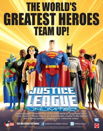 set of 8 justice league animated action figures