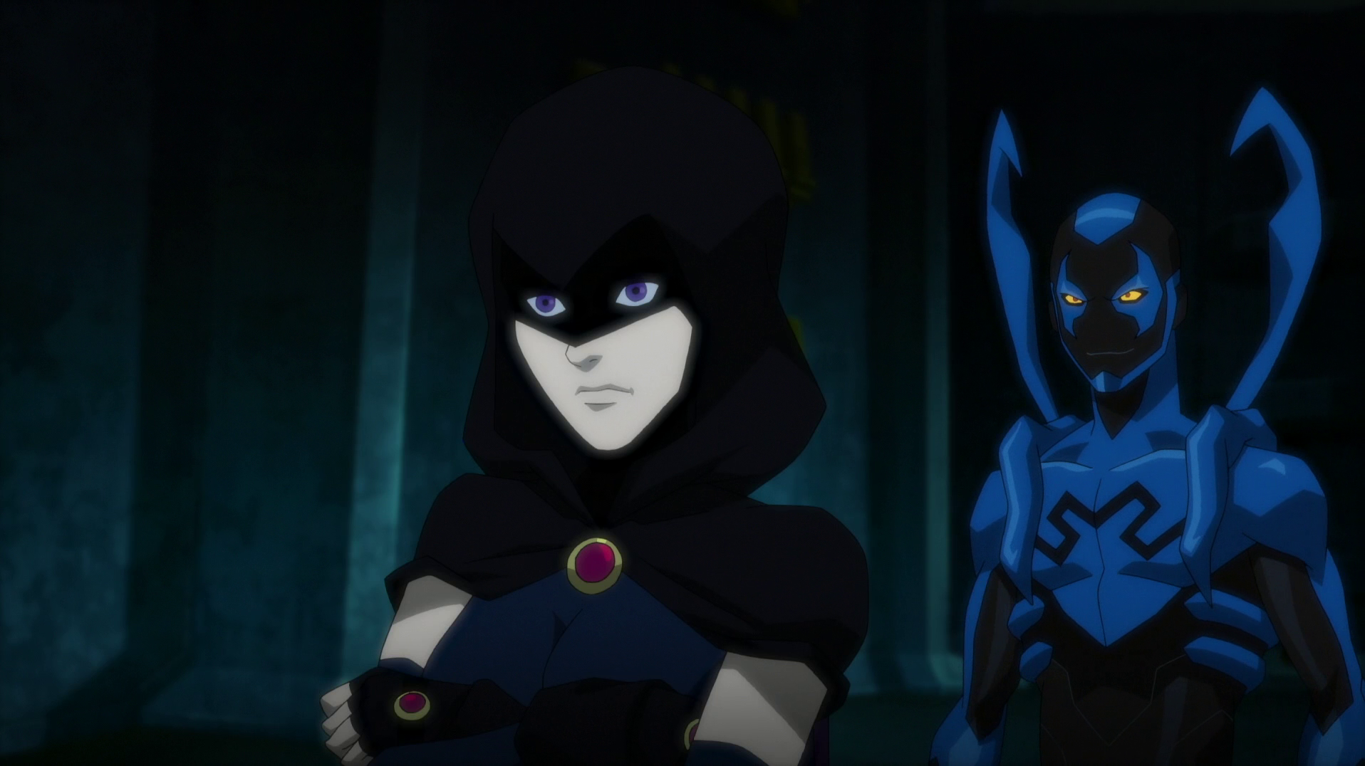 Image - Raven & Blue Beetle JLvsTT.png | DC Movies Wiki | FANDOM