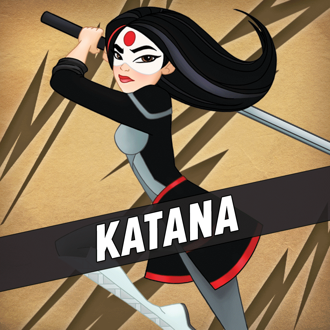 Resultado de imagem para dc super heroes girl personagens katana