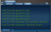 Loot message interface