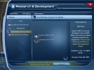 Recovery Tab