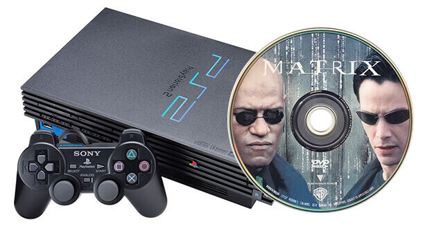 Playstation 2 and The Matrix DVD