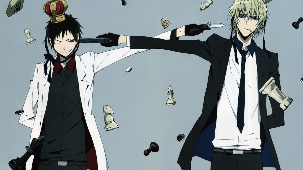 most brutal anime rivalries Shizuo Heiwajima and Izaya Orihara from Durarara!!