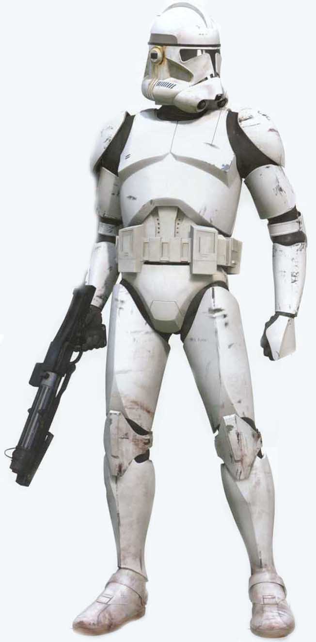 white clone trooper