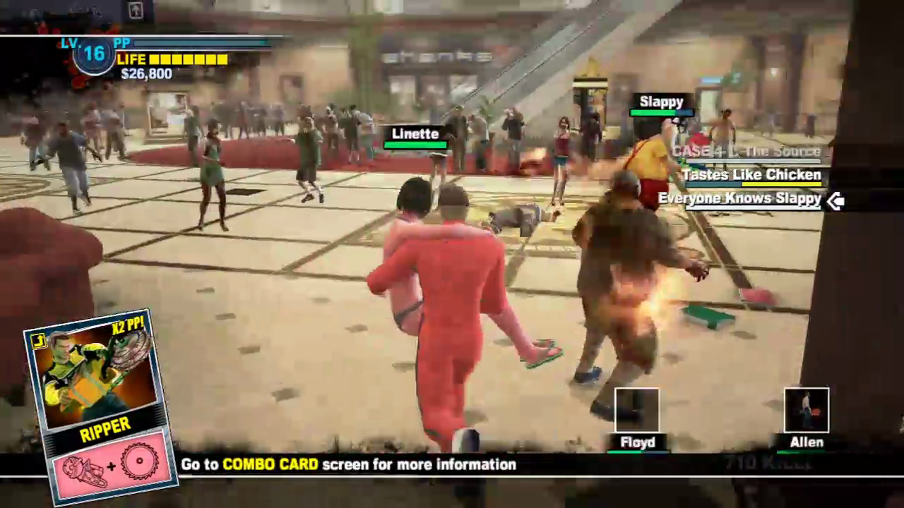 dead rising 2 combo cards list