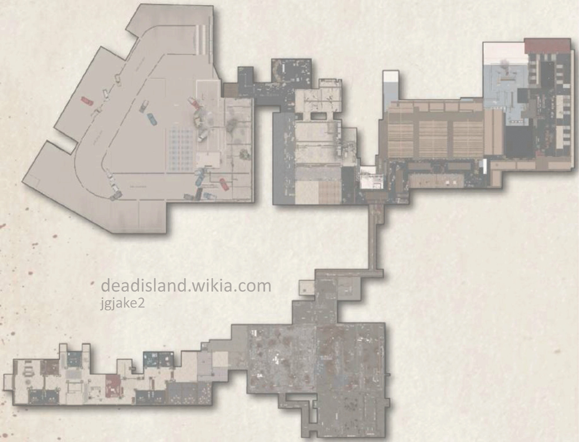 Parking Lot Map/large | Dead Island Wiki | FANDOM powered by Wikia