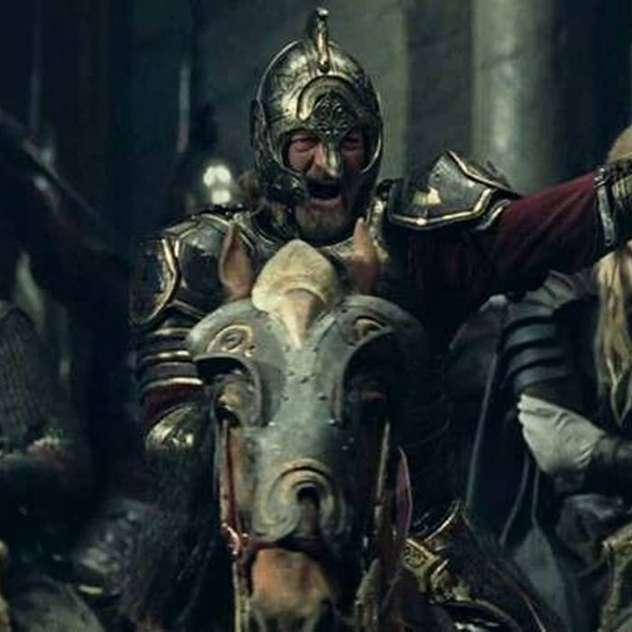 Lord of the Rings The Two Towers KING THEODEN IN ARMOR Sword Slashing Action MOC