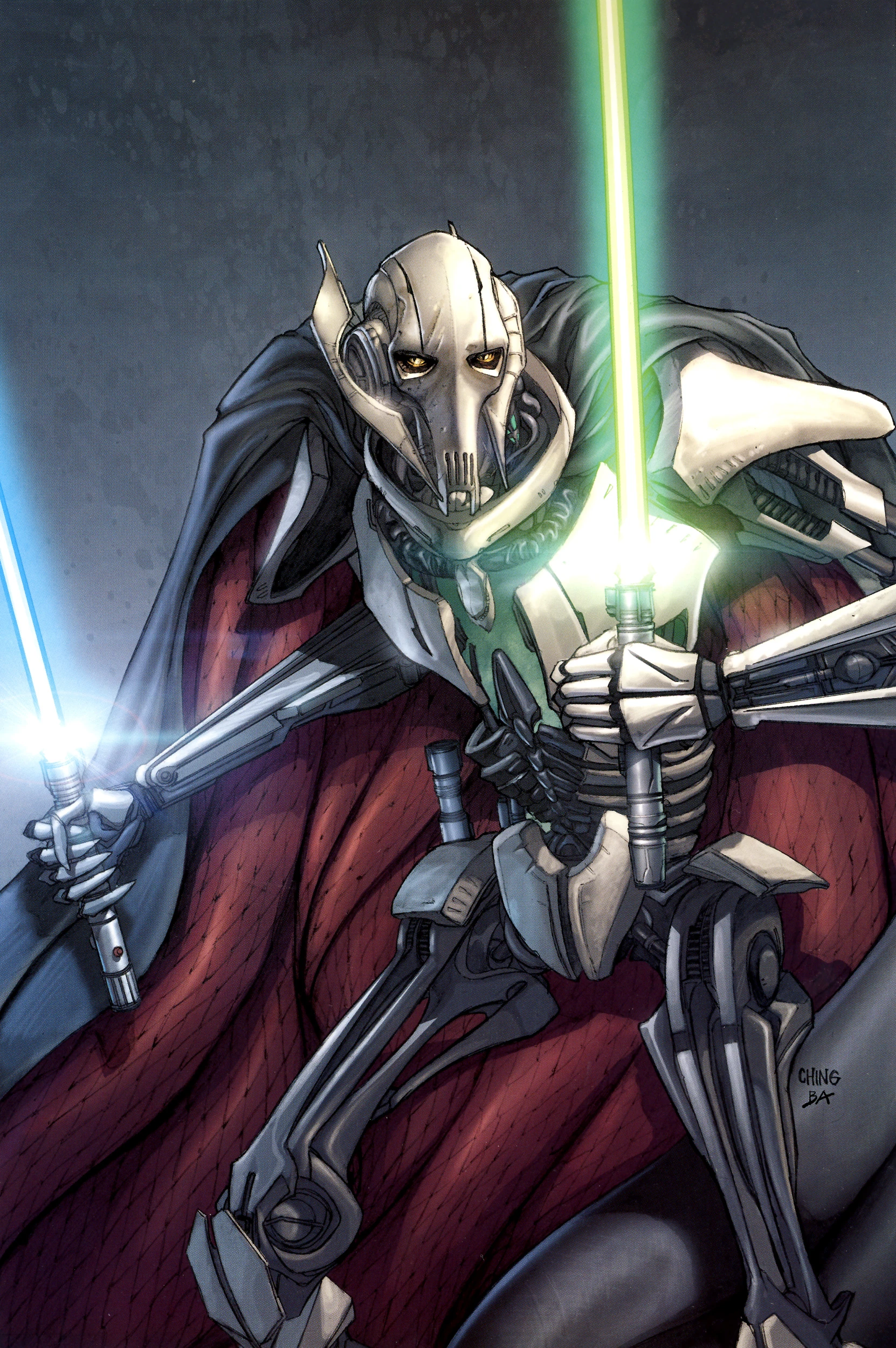 Coloriage Star Wars General Grievous
