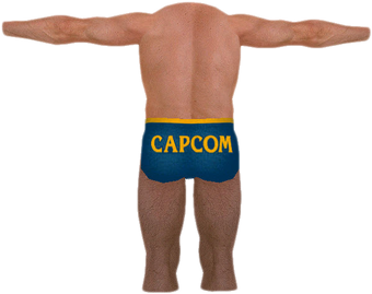 Pro Wrestling Trunks Template