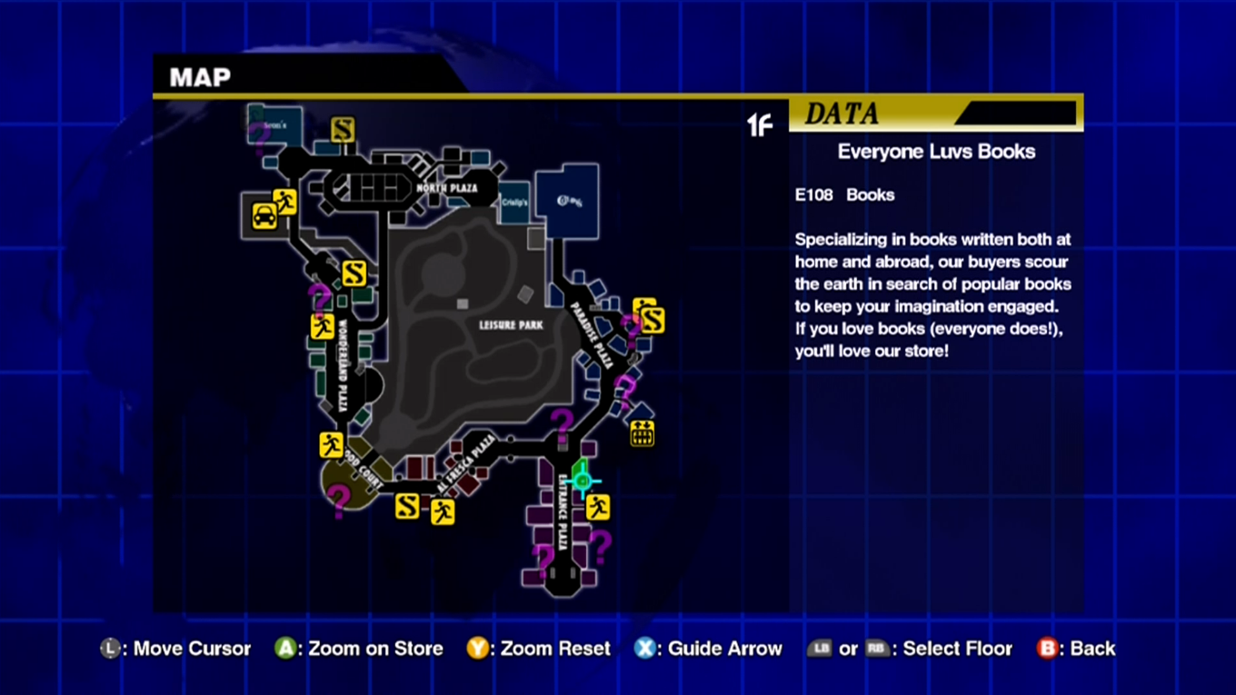 dead rising 3 map labeled