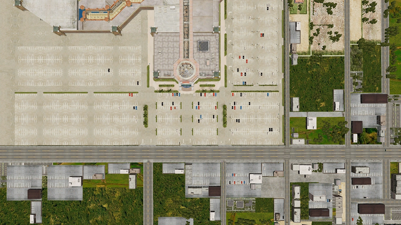 Image - Willamette parkview mall parking lot from air.png | Dead Rising