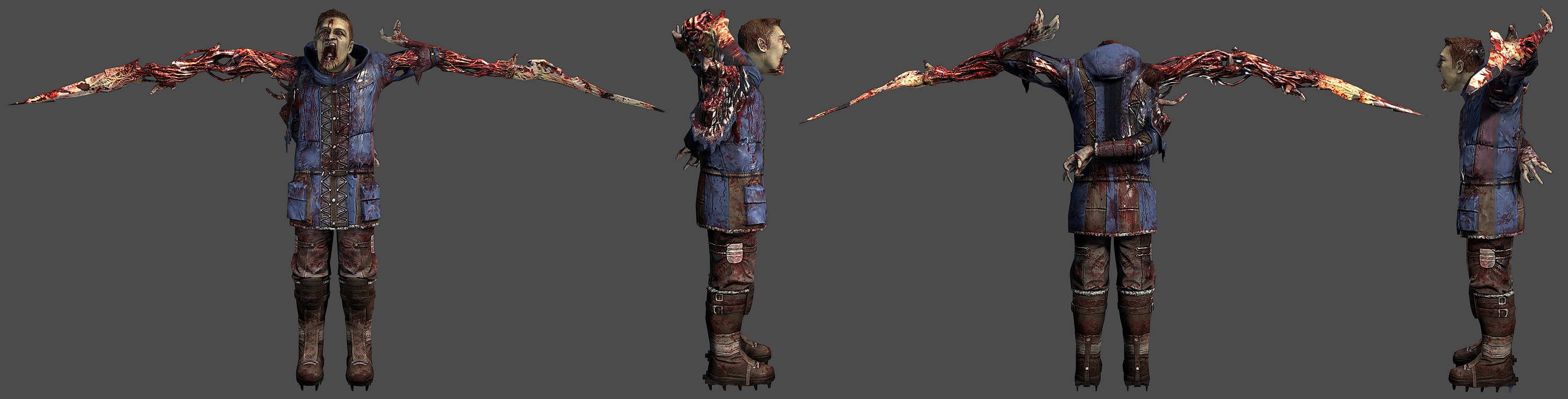 dead space slasher model with animations