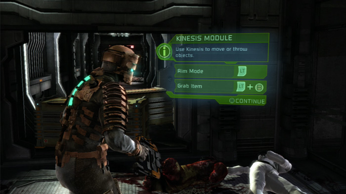 how do i use the kinesis module in dead space 2 on pc