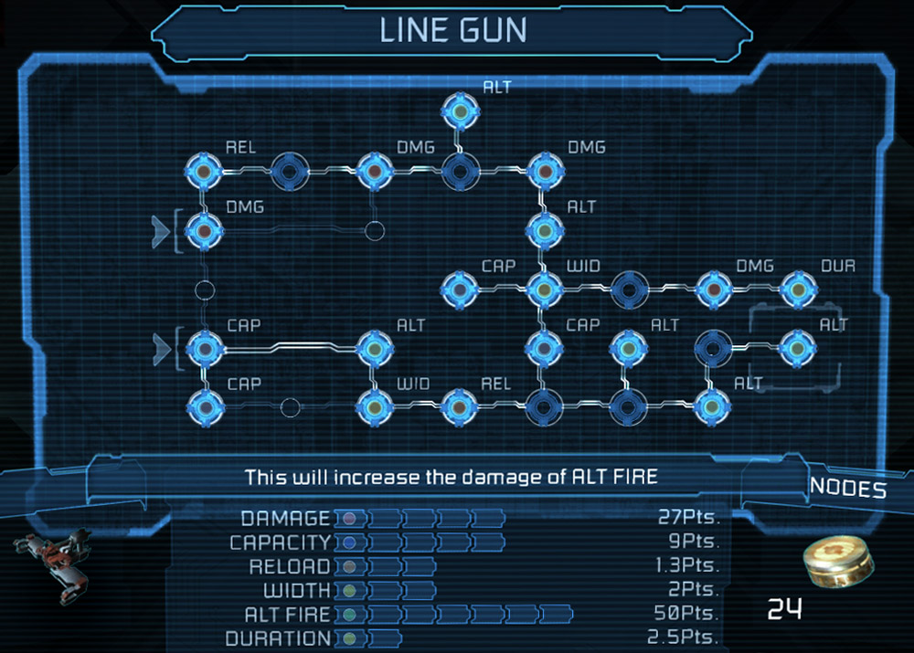 dead space remake line gun upgrades