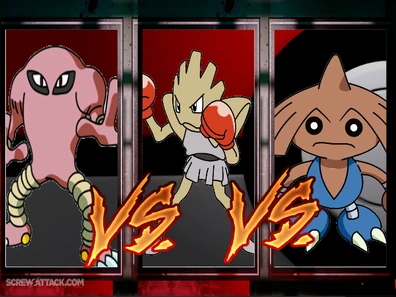 pokemon hitmonchan vs hitmonlee