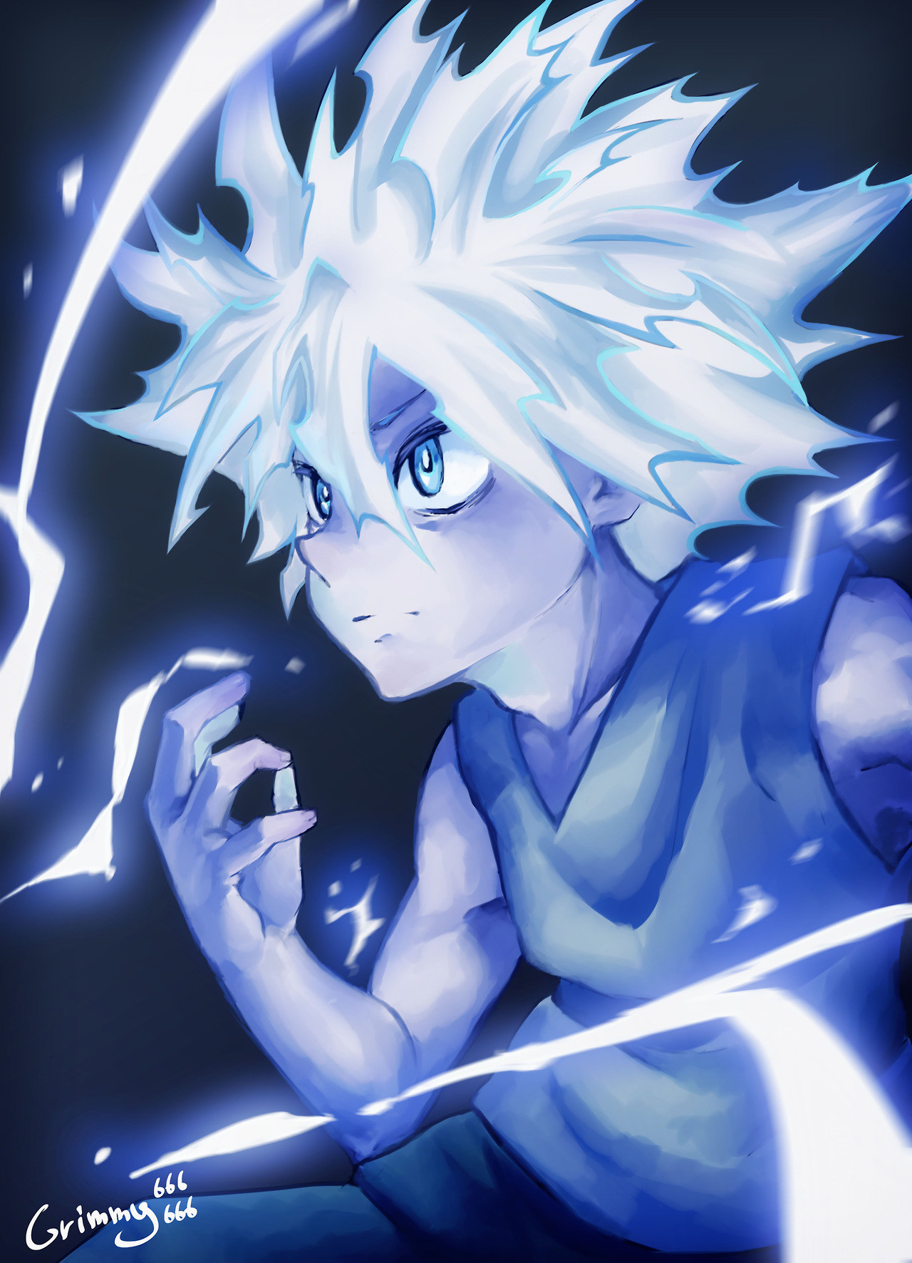 Image - Killua Godspeed Drawn.jpg | Death Battle Fanon ...