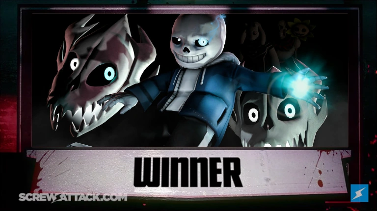 Image Death Battle Winner Sans png Death Battle Fanon Wiki