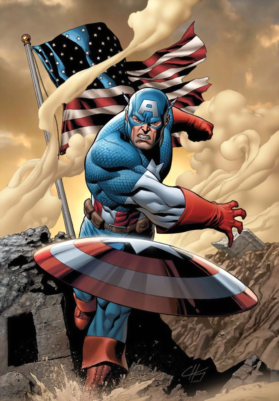 Image Marvel Comics Captain America throwing his shield.png Death