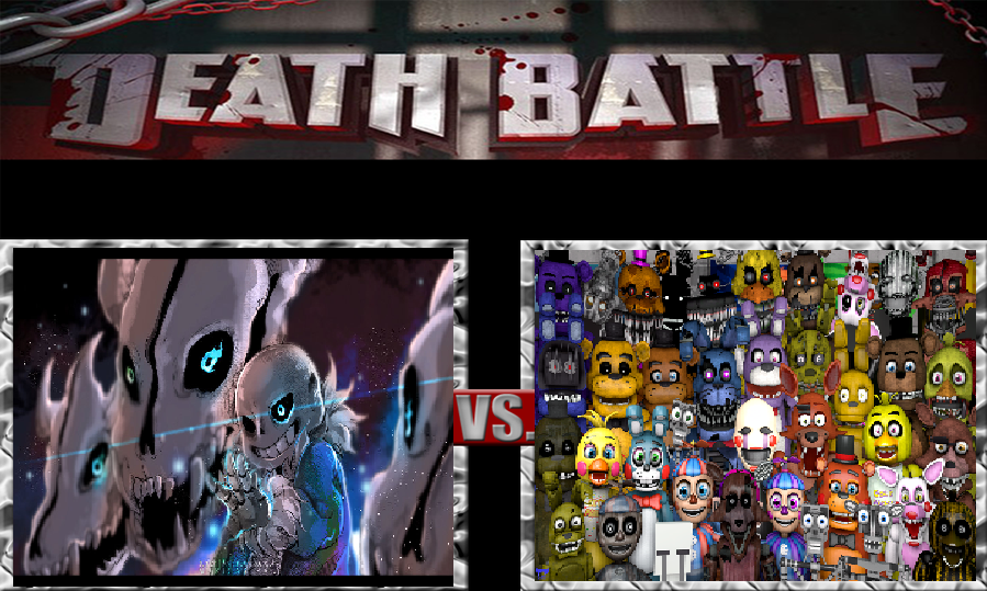 image sans vs all animatronics png death battle fanon wiki