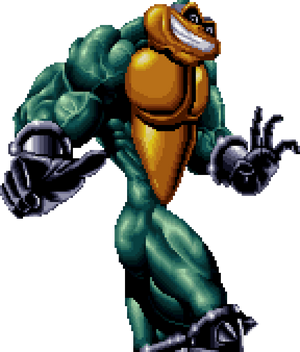 Battletoads - Zitz as he appears in sprite form