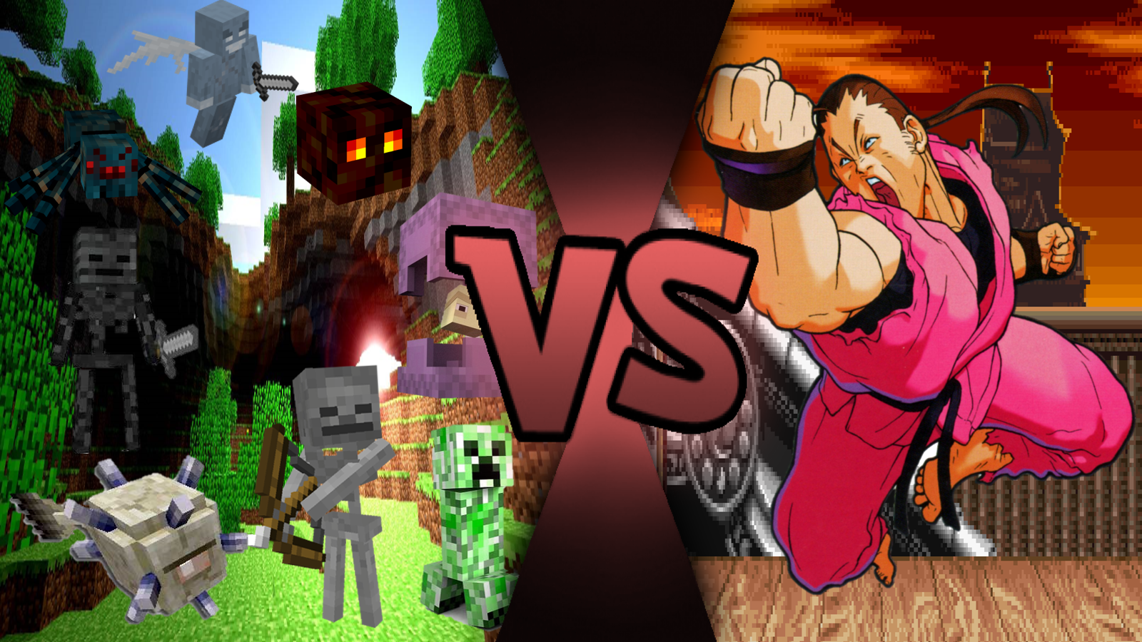 Minecraft Mobs VS Dan Hibiki | Death Battle Fanon Wiki ...