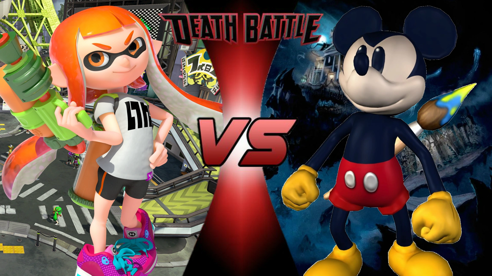 Inkling vs. Mickey Mouse (Epic Mickey)  Death Battle 