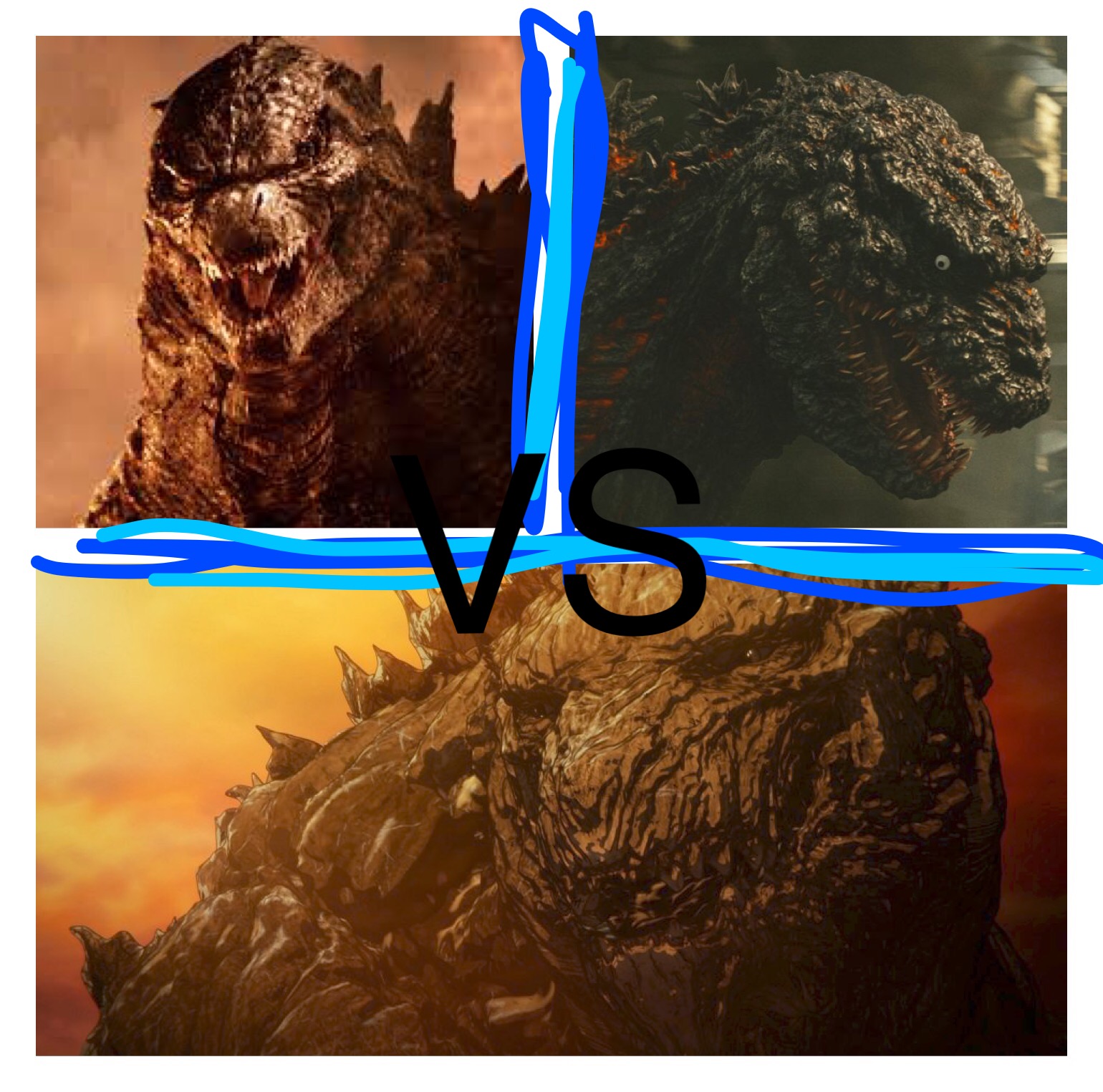 3-way DeathBattle: Monsterverse Godzilla Vs Shin Godzilla Vs Godzilla ...