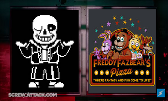 Sans Vs Fnaf World Verse Death Battle Fanon Wiki Fandom