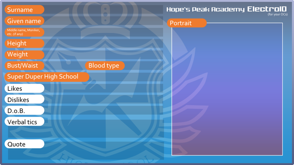 Danganronpa Counter Template