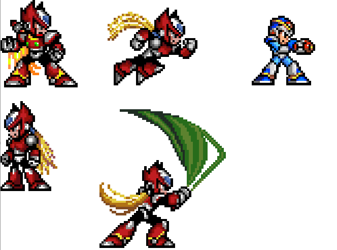 megaman x sprite sheet projectile