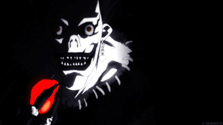 Ryuk comiendo una manzana