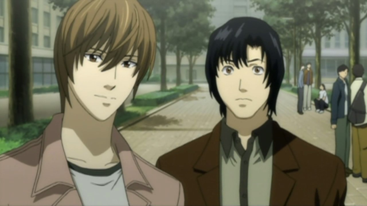 Obraz Light and Matsuda.jpg Death Note Wiki FANDOM