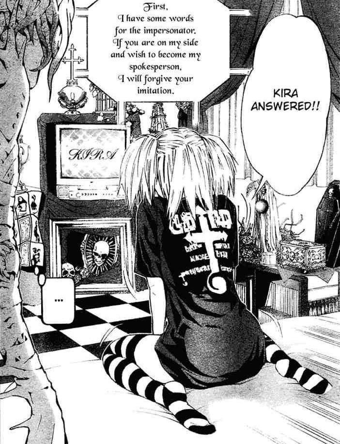 Image - Misa watches the broadcast of the Kira tape.jpg | Death Note