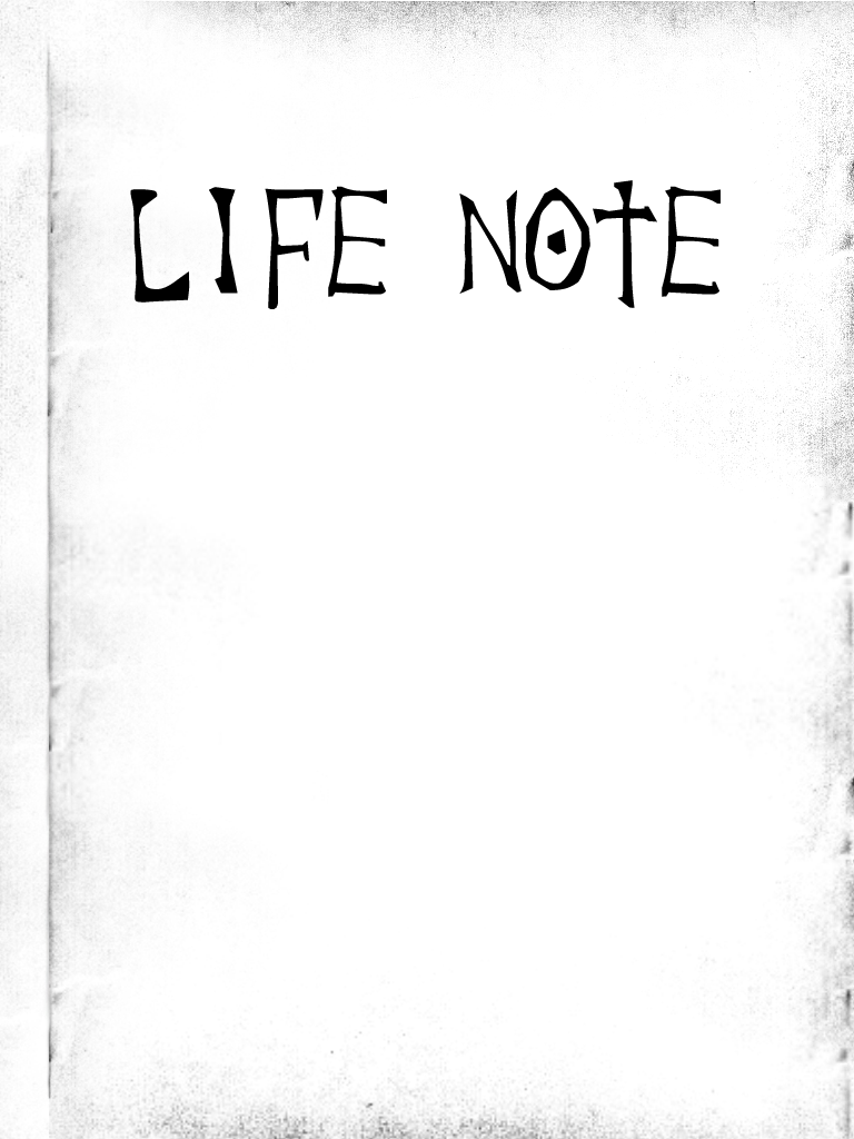 Тетрадь жизни. Life Note тетрадь. Life Note аниме. Life Note and Death Note. Тетрадка жизни.