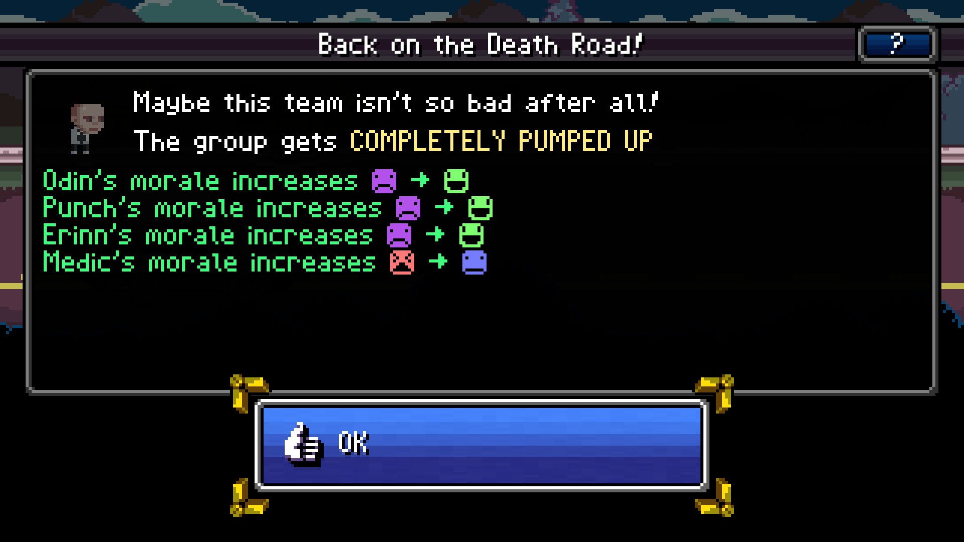 death road to canada weapon stats