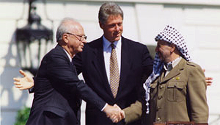 Rabin at peace talks