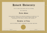 My diploma
