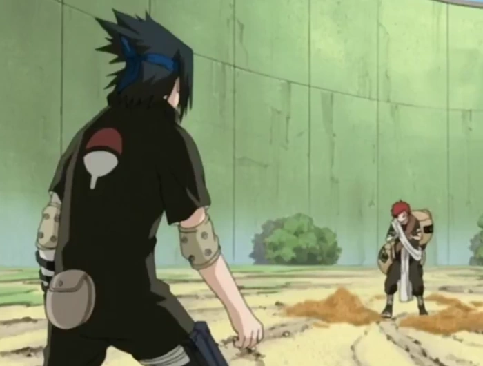 Sasuke vs Gaara 1. Kampf Narutopedia FANDOM powered by Wikia