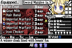 Equip Screen