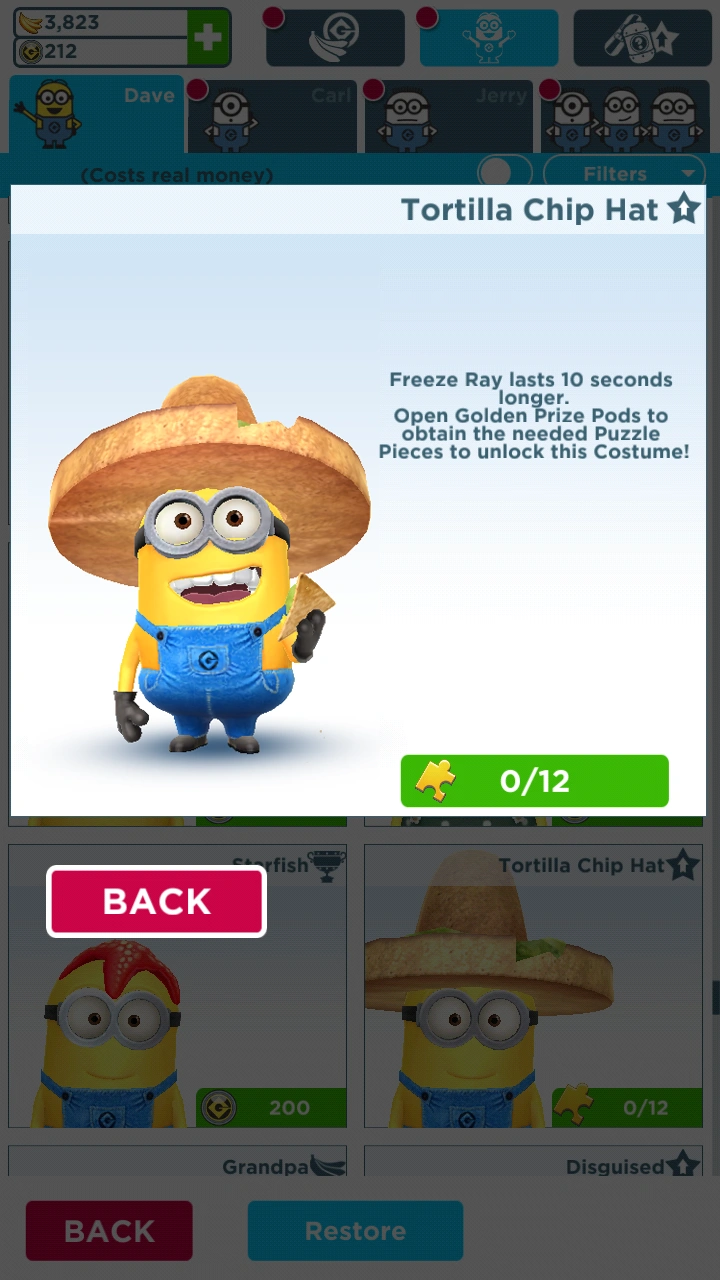 Tortilla Chip Hat Minion Costume Despicable Me Wiki FANDOM powered