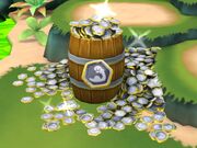 Barrel of minion level up tokens