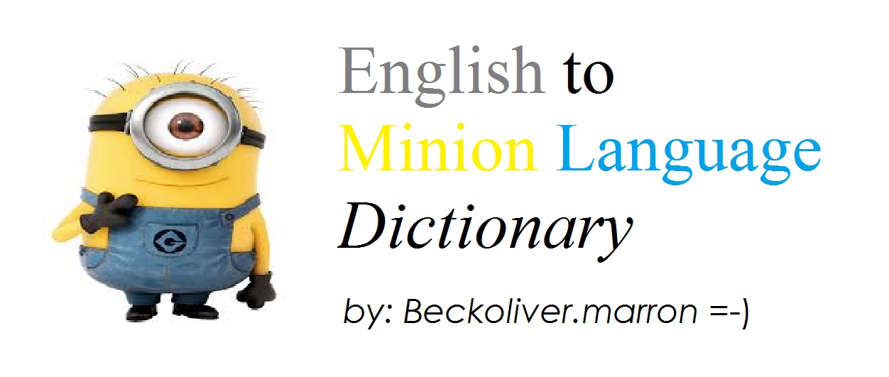 minion language for kids