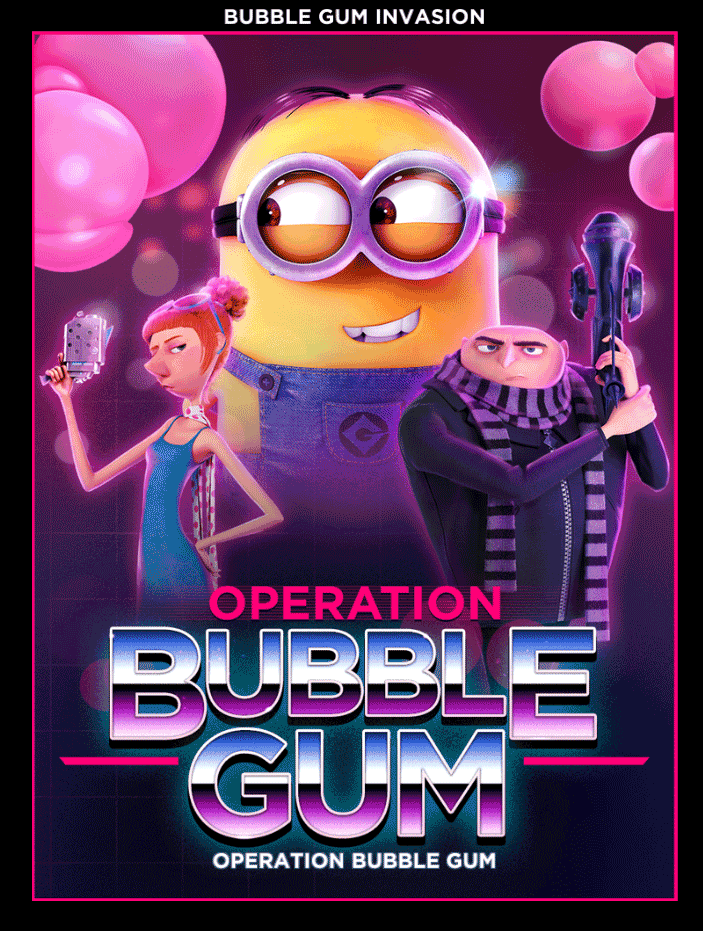 minions bubble gum