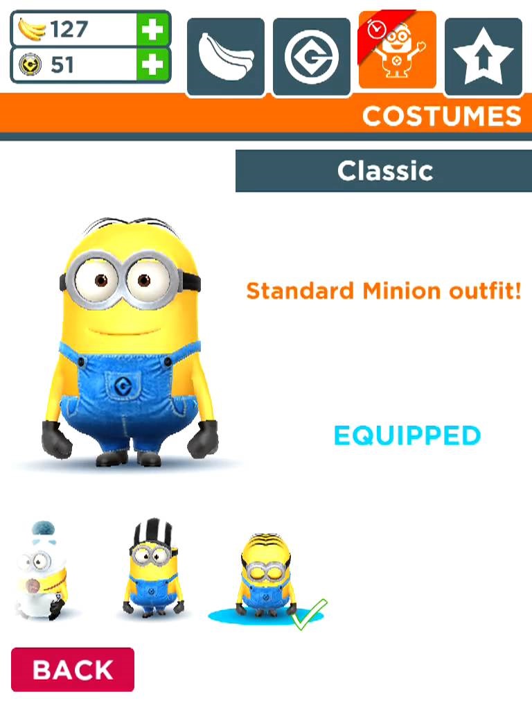 despicable me game minion rush costumes